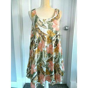 Ripcurl pink floral flower tropical swim dress